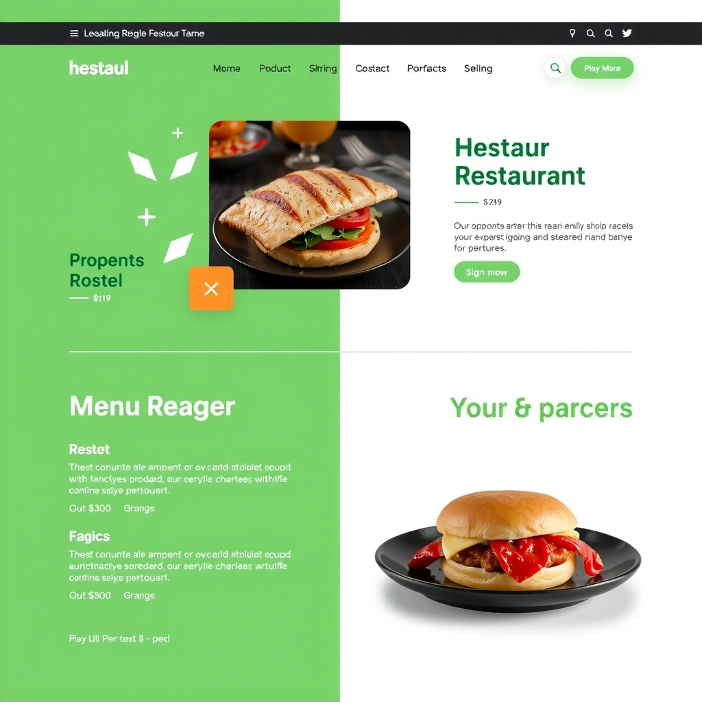 Brand identity project for restaurant chain