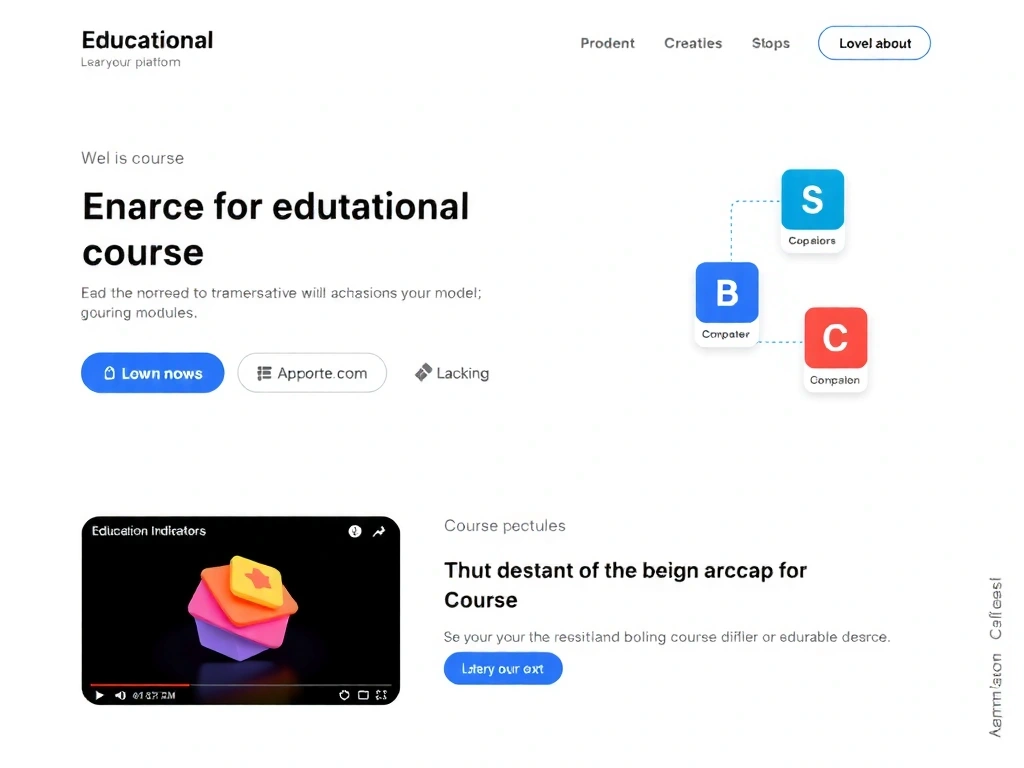 Educational platform for online learning