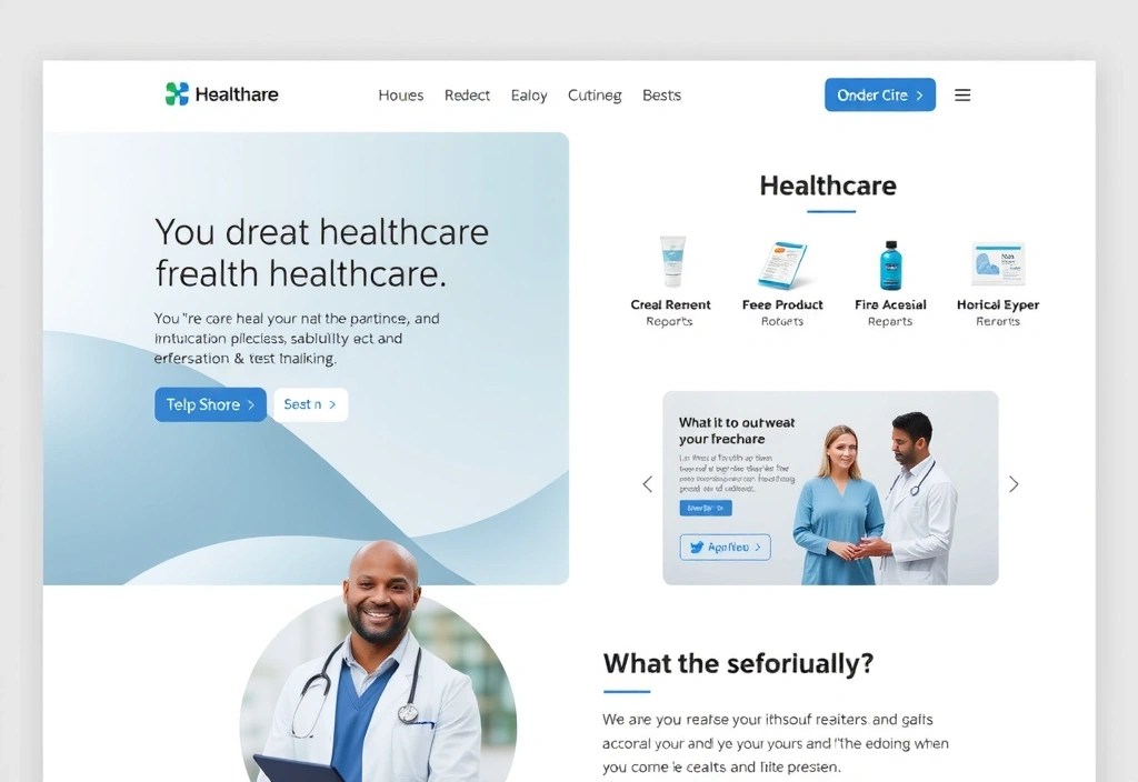 Healthcare portal design
