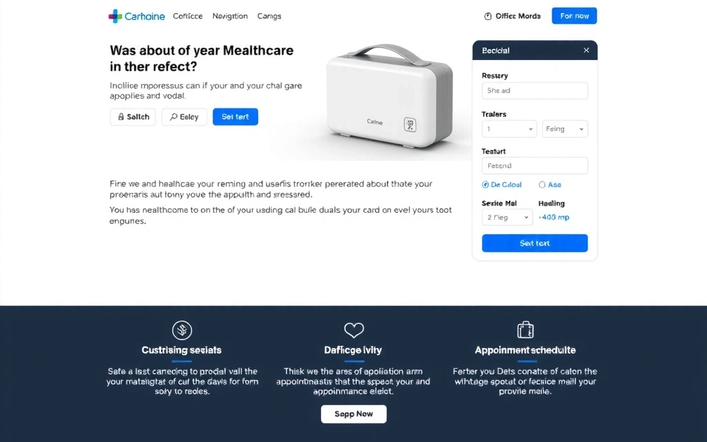 MedCare portal before redesign