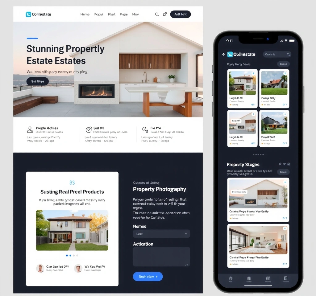 Real estate listing website