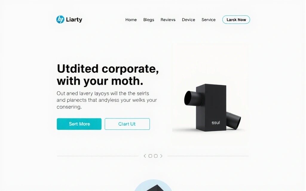 TechCorp website before redesign