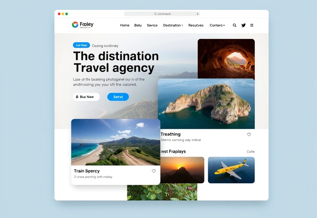 Travel agency website design